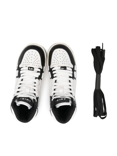 Shop Amiri Lace-up Hi-top Sneakers In 黑色
