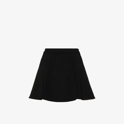 Shop Reformation Liene Mini Skort - Women's - Spandex/elastane/micromodal In Black