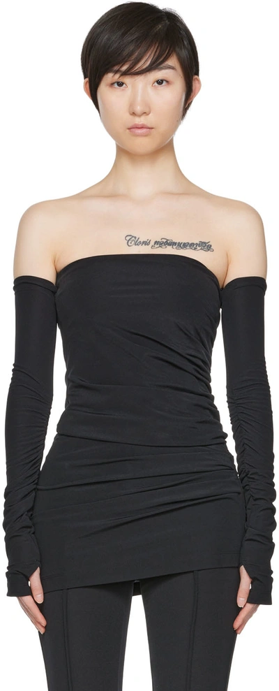 Shop Helmut Lang Ssense Exclusive Black Twist Long Sleeve T-shirt In Black 001