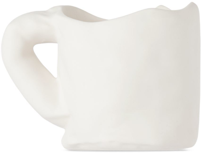 Shop Completedworks White Fold B63 Mug In Matte White