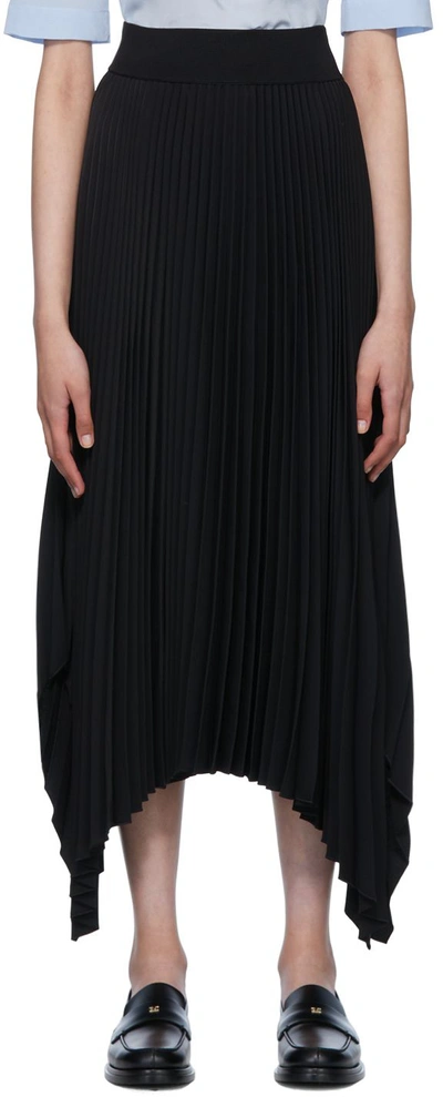 Shop Joseph Black Ade Midi Skirt In Black 0010