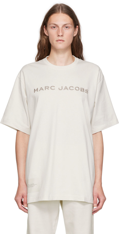 Shop Marc Jacobs White 'the Big T-shirt' T-shirt In 177 Chalk