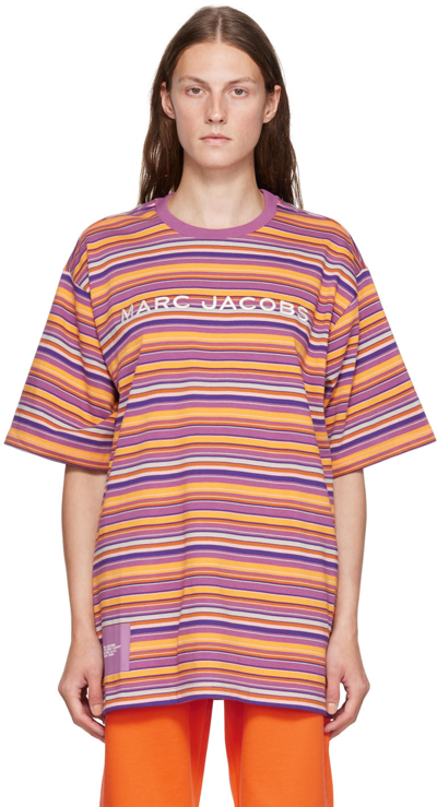 Shop Marc Jacobs Multicolor 'the Big T-shirt' T-shirt In 501 Purple Multi