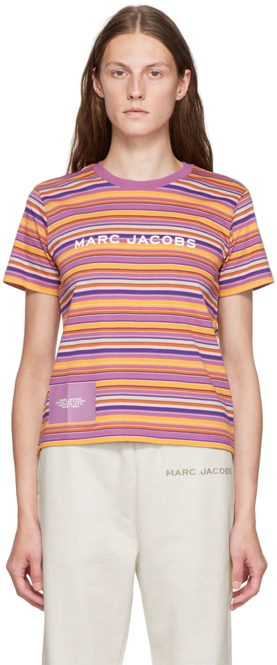Shop Marc Jacobs Multicolor 'the T-shirt' T-shirt In 501 Purple Multi
