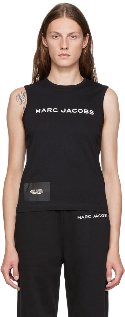 Shop Marc Jacobs Black 'the Tank' Tank Top In 001 Black