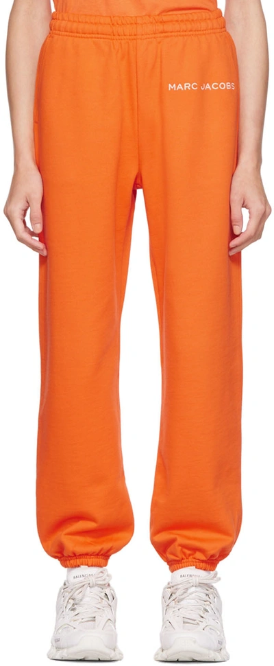 Shop Marc Jacobs Orange 'the Sweatpants' Lounge Pants In 822 Dragon Fire