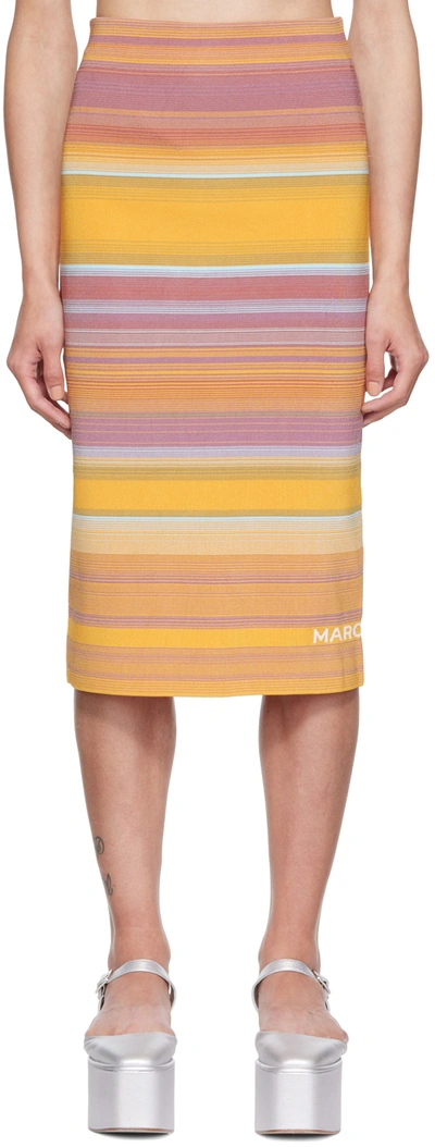 Shop Marc Jacobs Purple 'the Tube Skirt' Midi Skirt In 501 Purple Multi