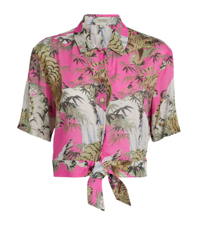 Shop Allsaints Leni Tai Nui Shirt In Pink