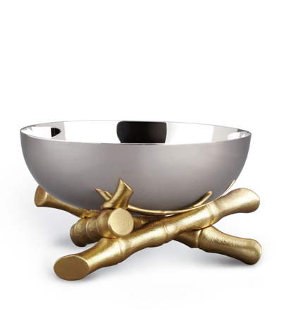 Shop L'objet Medium Bambou Bowl (15cm) In Metallic