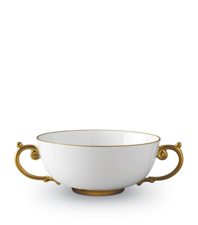 Shop L'objet Aegean Soup Bowl (14cm) In Gold