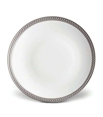 Shop L'objet Soie Tressée Bread And Butter Plate (17cm) In Silver