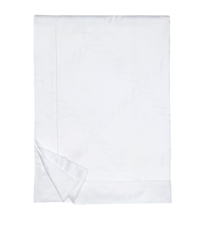 Shop Pratesi Treccia King Duvet Cover (230cm X 220cm) In White