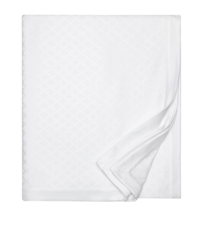 Shop Pratesi Cordone Super King Blanket Cover In White