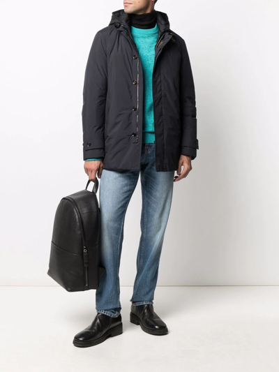 Moorer Raffaello Stp Bomber Jacket In Blue