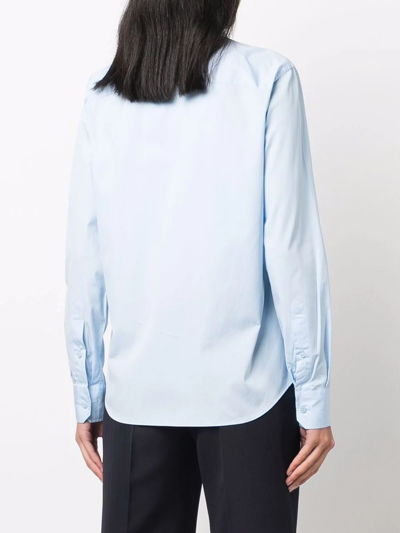 Shop Ami Alexandre Mattiussi Ami De Coeur Cotton Shirt In Blue