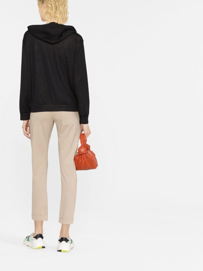 Brunello Cucinelli Women Cotton-silk Sweatshirt Topwear With Jewellery In Black