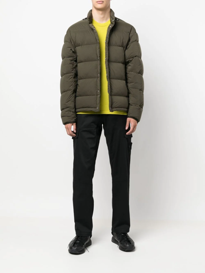Stone Island Shadow Project Press-stud Puffer Jacket In Green