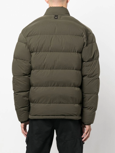 Stone Island Shadow Project Press-stud Puffer Jacket In Green