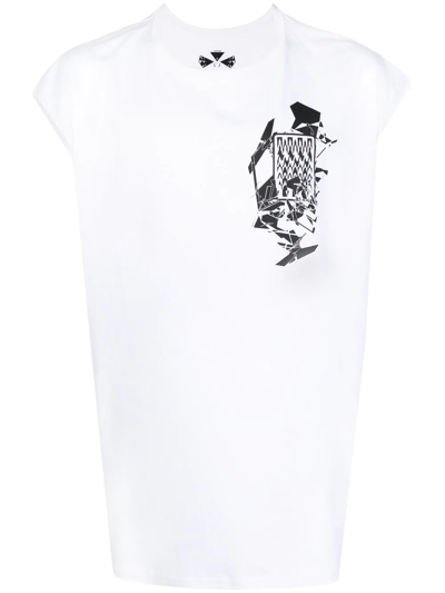 Shop Acronym Graphic-print Tank Top In White