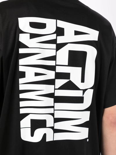 Shop Acronym Logo-print T-shirt In Black