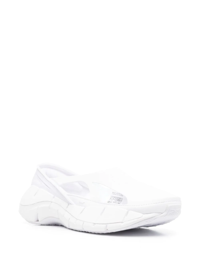 Maison Margiela Cut-out Ridged Sneakers In White