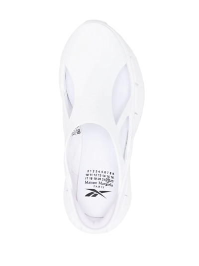Maison Margiela Cut-out Ridged Sneakers In White