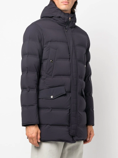 Shop Kired Feather-down Padded Jacket In Blue