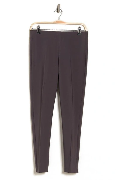 Shop Adrianna Papell Pull-on Straight Leg Pants In Shale
