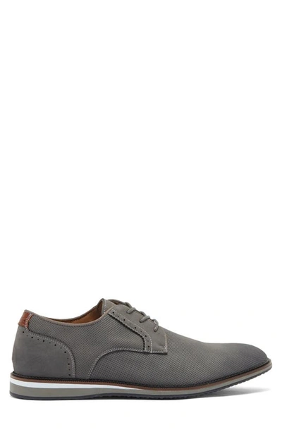 Shop Madden Hawltr Embossed Lace-up Derby In Grey Pu Suede