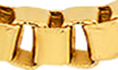 Shop Hmy Jewelry Twist & Box Chain Necklace In Yellow