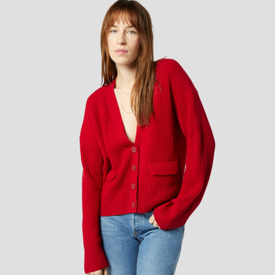 Shop Equipment Rosie Cashmere Sweater In Red Dahlia