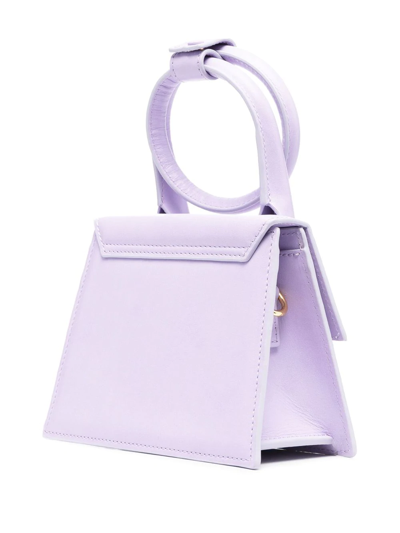 Shop Jacquemus Le Chiquito Noeud Tote Bag In Purple