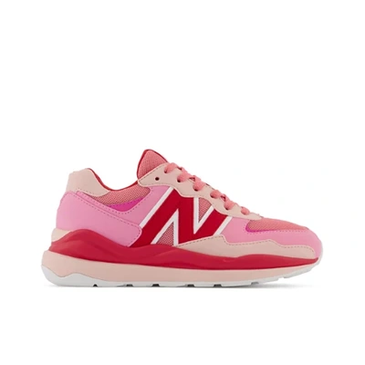 Shop New Balance Kids' 57/40 In Pink/red