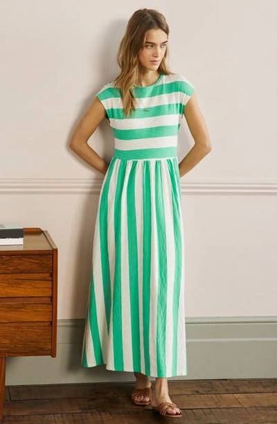 Shop Boden Easy Cotton Midi Dress In Gumdrop Stripe