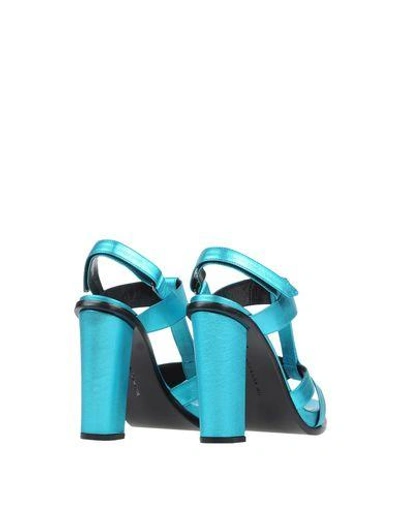 Shop Barbara Bui Sandals In Turquoise