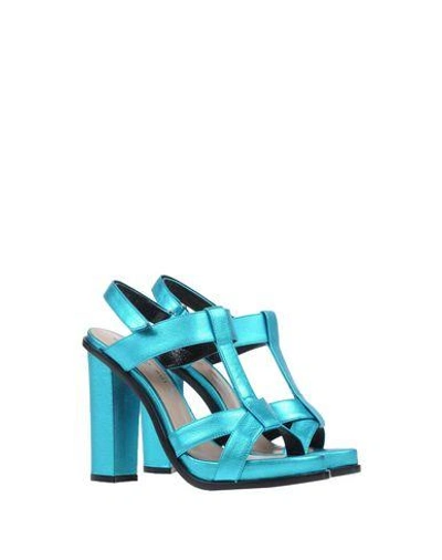 Shop Barbara Bui Sandals In Turquoise