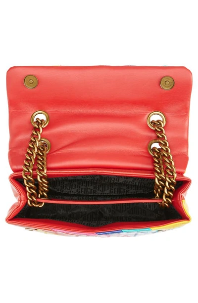 Shop Kurt Geiger Kensington Leather Convertible Shoulder Bag In Open Red
