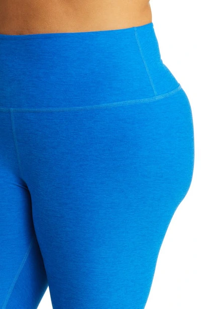 Shop Beyond Yoga High Waist Midi Leggings In Wayfinder Blue-wave