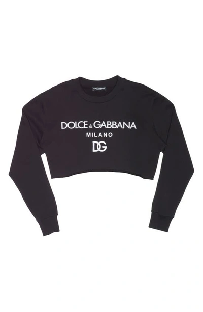 Shop Dolce & Gabbana Logo Sweatshirt In N0000 Nero