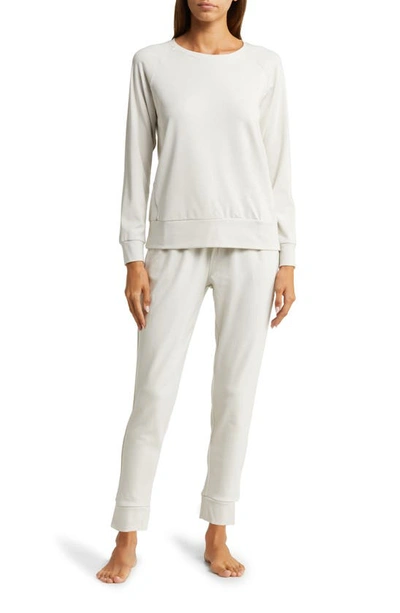 Cozy Earth Jogger Sweatpants In Light Grey