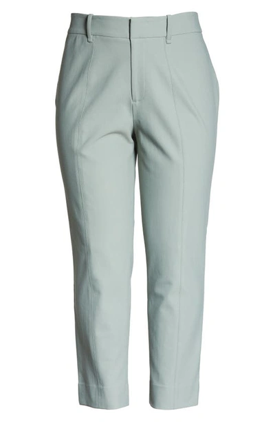 Shop Vince High Waist Cigarette Pants In Light Slate