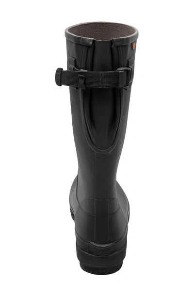 Shop Bogs Amanda Ii Tall Waterproof Adjustable Calf Rain Boot In Black