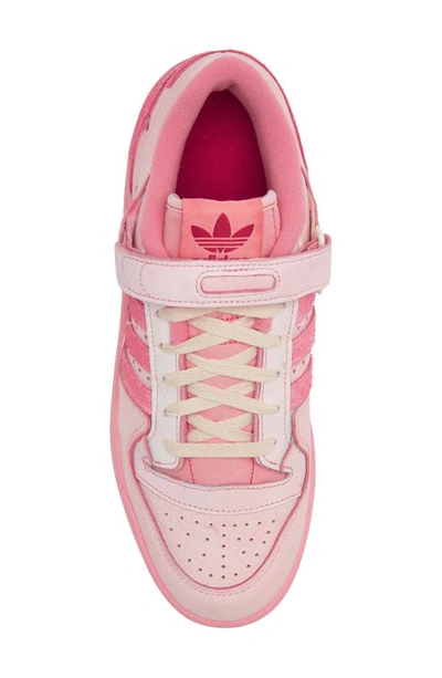 Shop Adidas Originals Forum 84 Low Sneaker In Cream White/ Red/ White