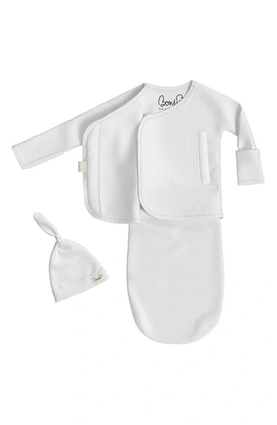 Shop Bonsie Baby Skin To Skin Bodysuit Bag And Hat Set In Milk