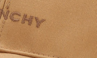 Shop Givenchy 4g Embroidered Baseball Cap In Beige Camel
