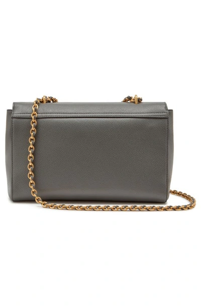 Shop Mulberry Medium Lily Leather Bag In Charcoal