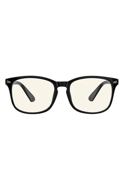 Shop Velvet Eyewear Hannah 52mm Round Blue Light Blocking Glasses In Black