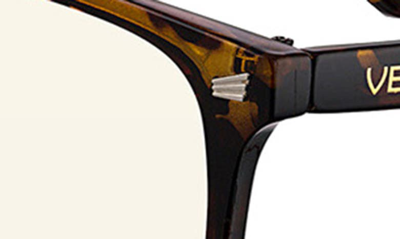 Shop Velvet Eyewear Hannah 52mm Round Blue Light Blocking Glasses In Tortoise
