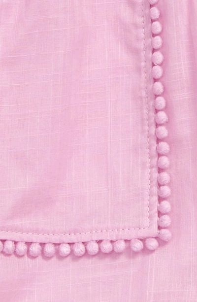 Shop Zimmermann Kids' Jeannie Pocket Detail Cotton Shorts In Pink Lavender