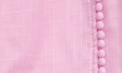 Shop Zimmermann Kids' Jeannie Pocket Detail Cotton Shorts In Pink Lavender